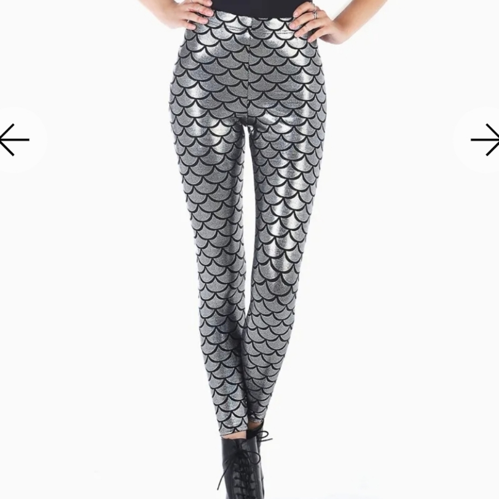 Blackmilk Mermaid Tinsel High Waisted leggings Holographic